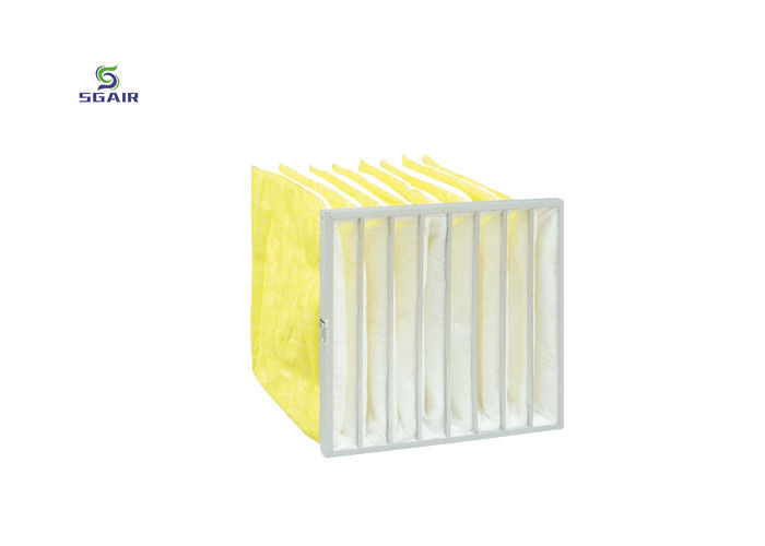 فیلتر کیسه آلومینیومی ساخت جامد تمام فلزی فریم Hepa 14 فیلتر 500mm