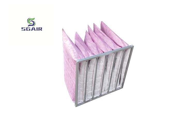 نفوذ هوا خوب فیلتر کیسه آلومینیومی F8 برای اتاق بدون گرد و غبار
