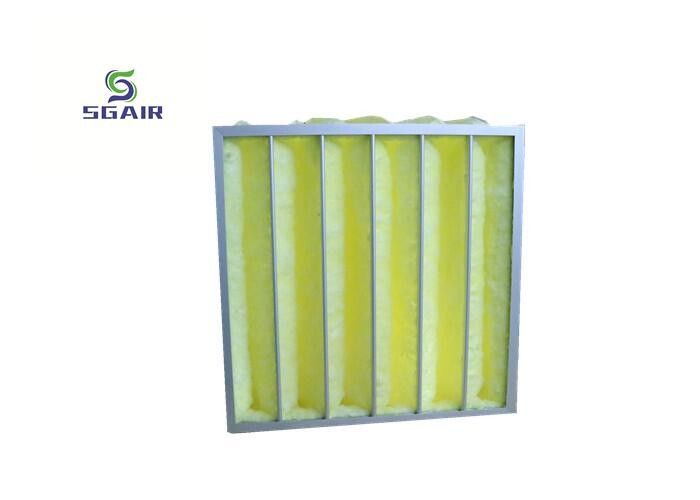 فیلتر کیسه آلومینیومی G3 99.97٪ با فضای رسانه بزرگ و ظرفیت نگهداری گرد و غبار
