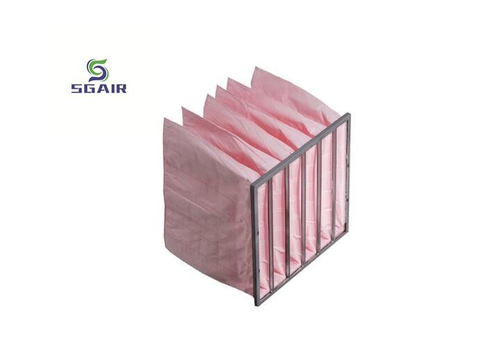 فیبر شیشه ای مواد Hepa کیسه فیلتر هوا 99.97٪ سفارشی